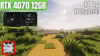 RTX 4070 & R5 7500F: Minecraft | 11 Shaders Tested | 1080p