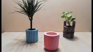 How to make cement Flower pot with a paper mold very easy