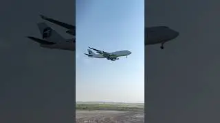 Challenge Airlines's Boeing 747 Landing at YYC (Calgary) from LGG (Liege) after 8 hrs of Flight