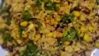 Surti papdi poha | Easy & healthy breakfast recipe