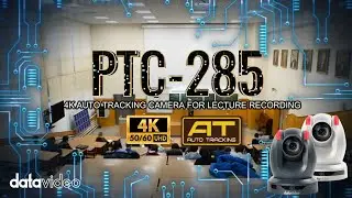 ◤Datavideo Brand New 4K Auto Tracking PTZ Camera For Lecture Recording | PTC-285◢