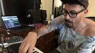 Live show Electribe 2, axiom mini, ableton garage band, and xenox mixing table