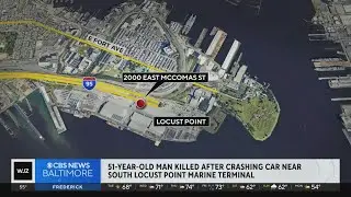 Police identify man killed in fiery crash at Port of Baltimore