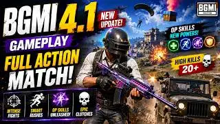 BGMI New Update Gameplay | Full Action Match & OP Skills 💣