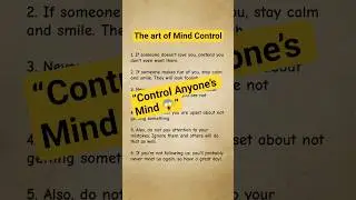 The Art of Mind Control | Psychology Tricks to Stay Powerful#quotes #facts #motivation