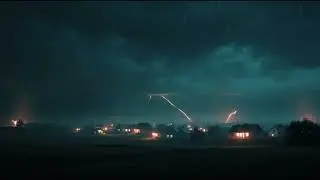 Night Rain in a Quiet Village 🌙 | Calming Rural Sleep Sounds