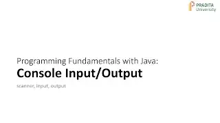 Dasar-dasar Pemrograman dengan Java: Console Input/Output