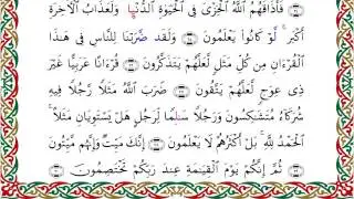سورة الزمر من المصحف المرتل المصور برواية السوسي عن أبي عمرو بصوت الشيخ عبدالرشيد صوفي