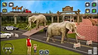 4x4 Offroad transport Animals truck Driving Simulator 3D -  4&times;4 Offroad Game - Android GamePlay Lv3