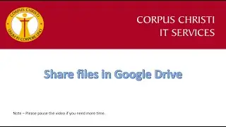 Sharing files and folders from My Drive