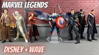 Marvel Legends Disney + Wave Captain America Winter Soldier Scarlet Witch Vision Loki Figure Review