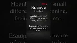Pronounce NUANCE the right way #shorts #shortsvideo #pronunciation #english #Nuance #viral