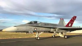 RAAF F/A-18 Hornet Taxying from Temora Aviation Museum