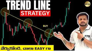 Trend Line Strategy - The Most Powerful PRICE ACTION TOOL (🔥With LIVE TRADE) #telugutradershyam