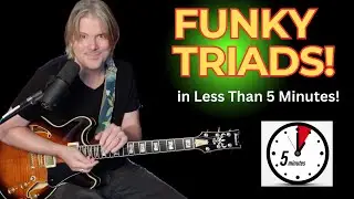5-Minute Funk Guitar Workout With Triads! #guitarlessons #funkyguitar #rhythmguitar #triads