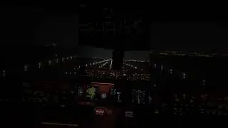 B777 - Night Landing, Cockpit View😍 #cockpit #aviation #cockpitlife