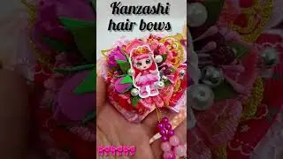 Pink Rose Hair Clip Kanzashi  Hair Accessory #HairAccessory #BrightHairBow #ribbonwork #Bow #shorts