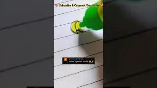 Tag to Raja💕Bubble Name Writing💭#letter#name #calligraphy#art#trending#share#short#yt#smileycrafter