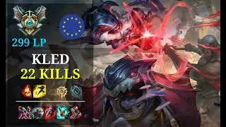 Kled Mid vs Talon - 22 kills - Z&oslash;ng&oslash; Le &ETH;&oslash;z&oslash; EUW Grandmaster (299 LP) Patch 11.5