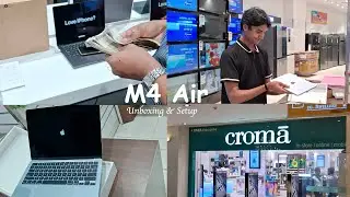 My First MACBOOK - M4 Air | Unboxing & Complete Setup 💕