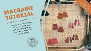 DIY Macrame Earring Tutorial