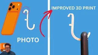 Custom Pegboard Hook in Fusion 360 &mdash; Photo to 3D Print -Trying Again