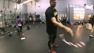 Qualifier 1   Ian Murphy 5RM Thruster 225lbs 2 min Double unders 130