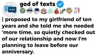 |proposed to my girlfriend of ten years and she told me she needed 'more time, so quietly...