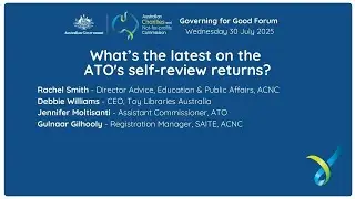 What&rsquo;s the latest on the ATO&rsquo;s self-review returns? - Governing for Good Forum 2025