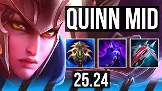QUINN vs YONE (MID) | Good KDA: 17/1/5 | EUW Master | 25.24