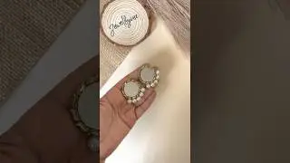 DIY MIRROR EARRINGS 💫🌸#shorts #diy #jewelry