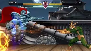 ELECTRO VS STEEL | MARVEL VS DC MUGEN | INSANELY EPIC MUGEN BATTLE