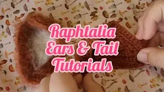 NO SYNTHETICS! Raphtalia ears & tail tutorials!