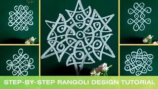6 simple kolam for daii 🌺✨ #kolan #muggulu #rangoli 