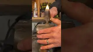 Forging the Best CQB Style Fighting Knife! #blacksmith #knifemaking #forging #shorts