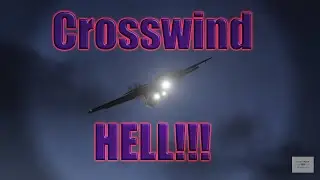 DOUBLE GO-AROUND! Crosswind Hell!
