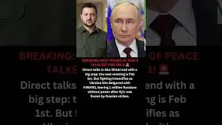 NEXT ROUND OF PEACE TALKS SET FOR FEB 1! 🇷🇺🚀 #PeaceTalks #BreakingNews |Putin| Zelensky| Trump