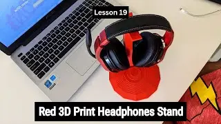 Custom headphone stand in TInkerCAD