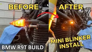 Как установить поворотник Motogadget Mo.Blaze Tens Mini | Сборка BMW R9T, часть 8 | BOND Garage