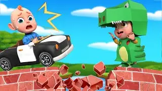 Jembatan London Roboh | Lari Cepat, Dino Besar Datang! | Lagu Anak Edukasi | Rosoo Indonesia