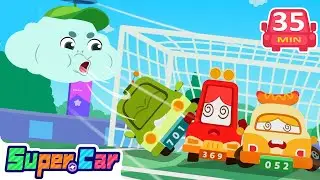 Wily Cloud&rsquo;s Soggy Prank Time ☁️ | Cool Cartoon Adventure Ride | Rescue Cartoons | SuperCar