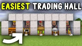 EASIEST TRADING HALL Minecraft 1.21!