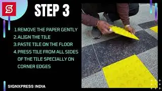 Signxpress India PU Tactile Tiles Installation Guide