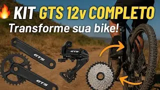 Kit Transmiss&atilde;o 12v Completo GTS com K7, Corrente e Pedivela