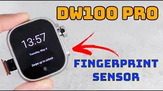 FIRST EVER Ultra Smartwatch With A Fingerprint Sensor, BUT Does It Work? DW100 Pro Unboxing & Review