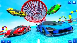 Water Surfing Car Stunts - Car 4x4 Water racing game - Android Gameplay 2020