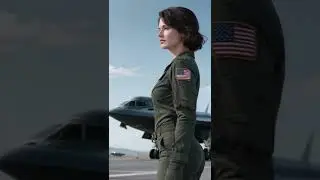 Female B - 2 Bomber Pilot  #b2 #usa #stealth#FemalePilot #Airport #B - 2 Bomber #shorts