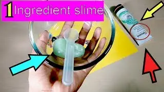 1 Ingredient Only - Face Mask Slime - How to Without Glue No Borax