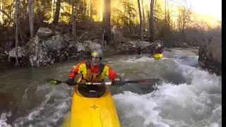 Paddling Jackson Kayak's new Karma Unlimited Prototypes on the Caney Fork!
