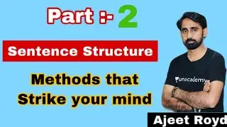 Sentence Structure 2 | वाक्य संरचना | Target Patwar Exam 2020 | Ajeet Royd